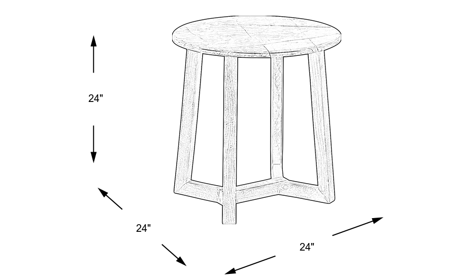 Dimension Image. Please refer to the Dimension Tab on this page for dimension details.
