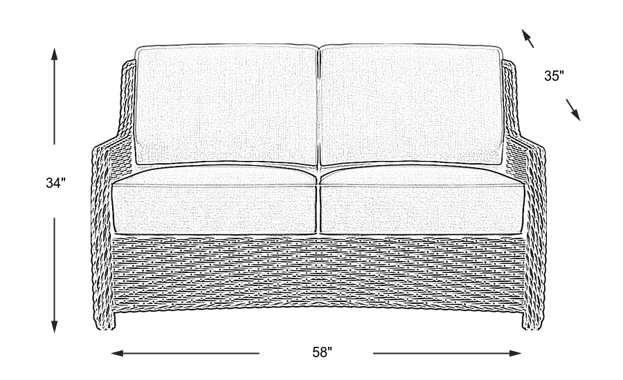 Dimension Image. Please refer to the Dimension Tab on this page for dimension details.