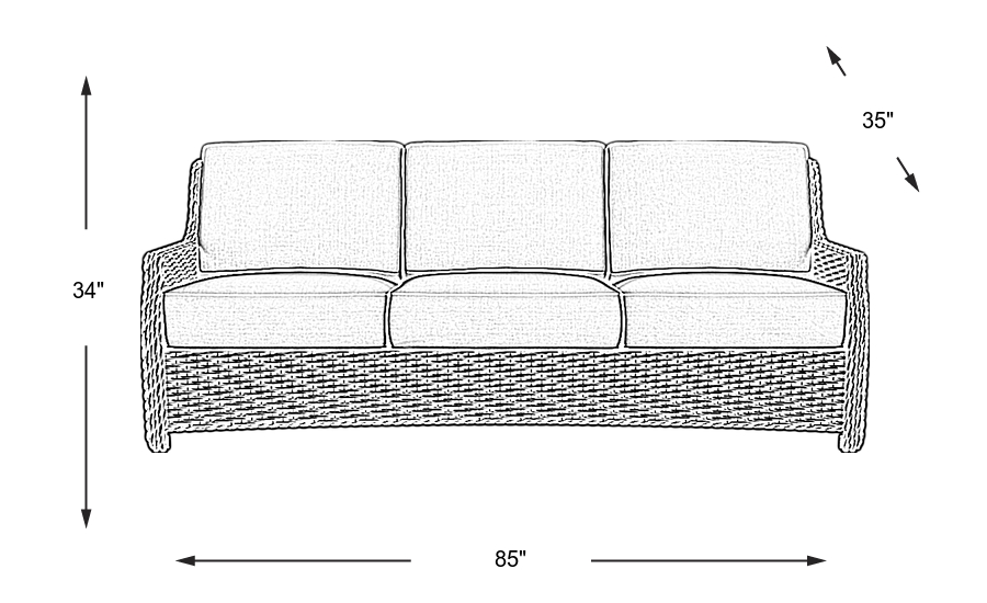 Dimension Image. Please refer to the Dimension Tab on this page for dimension details.