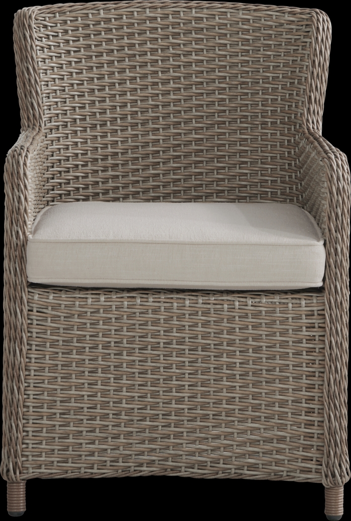 Ridgecrest Brown 7 Pc Outdoor Dining Set with Parchment Cushions - Thumbnail - Image 7