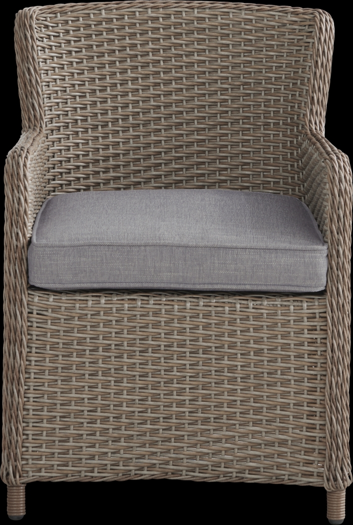 Ridgecrest Brown 5 Pc Outdoor Dining Set with Slate Cushions - Thumbnail - Image 7