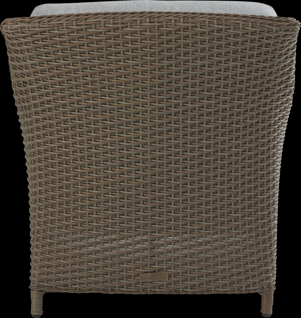 Ridgecrest Brown 4 Pc Outdoor Sofa Seating Set with Seafoam Cushions - Thumbnail - Image 6