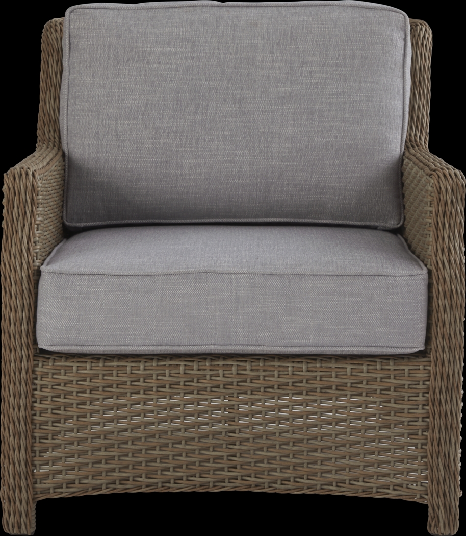 Ridgecrest Gray 4 pc Outdoor Sofa Seating Set With Slate Cushions - Thumbnail - Image 5