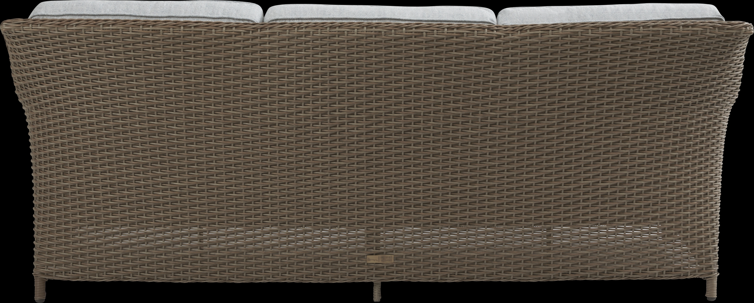 Ridgecrest Brown 4 Pc Outdoor Sofa Seating Set with Seafoam Cushions - Thumbnail - Image 3