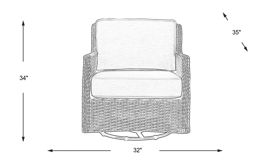 Dimension Image. Please refer to the Dimension Tab on this page for dimension details.