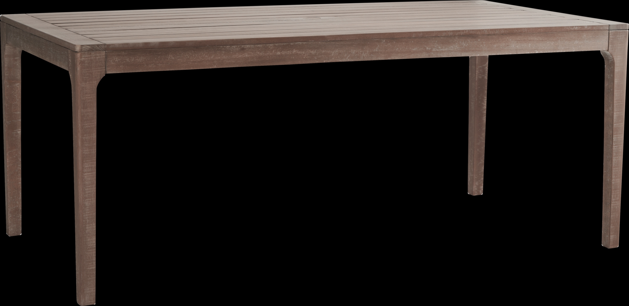 Ridgecrest Natural 7 Pc Rectangle Outdoor Dining Set With Seafoam Cushions - Thumbnail - Image 2