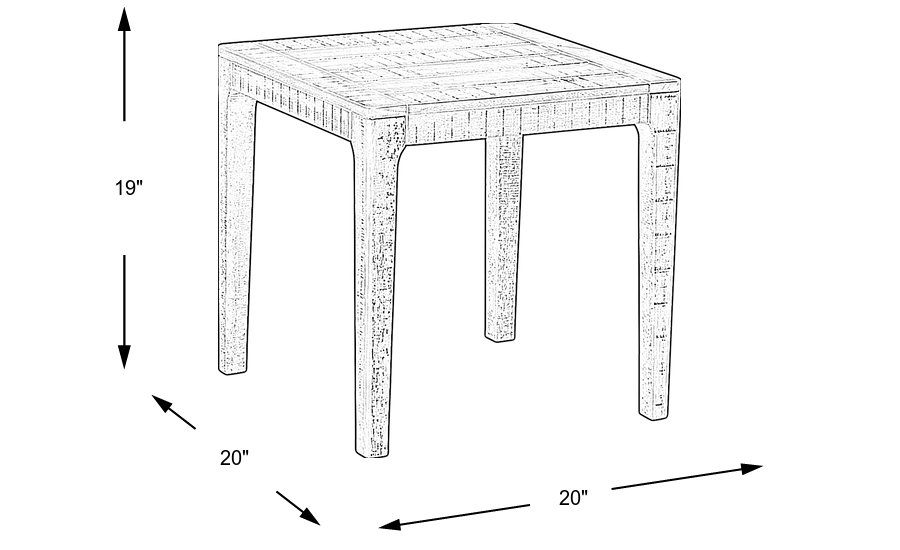 Dimension Image. Please refer to the Dimension Tab on this page for dimension details.