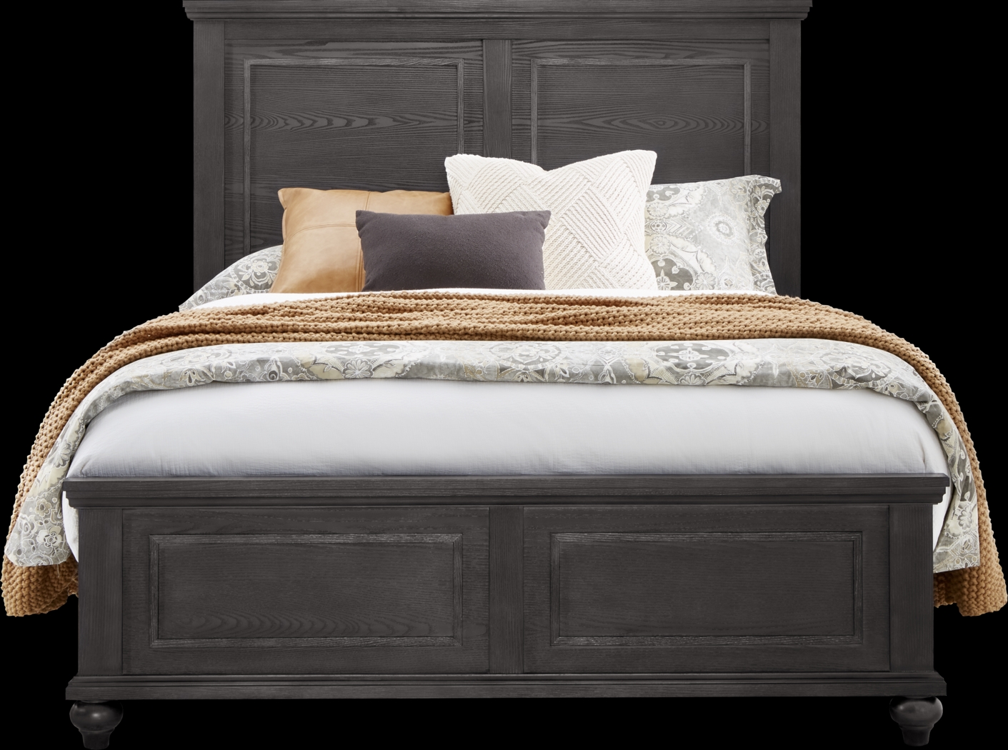 Ridgefield Ebony 5 Pc King Panel Bedroom - Thumbnail - Image 2