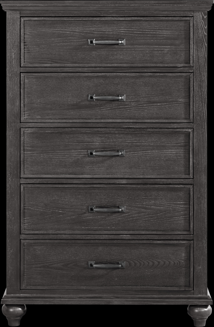 Ridgefield Ebony 5 Pc Queen Panel Bedroom - Thumbnail - Image 5