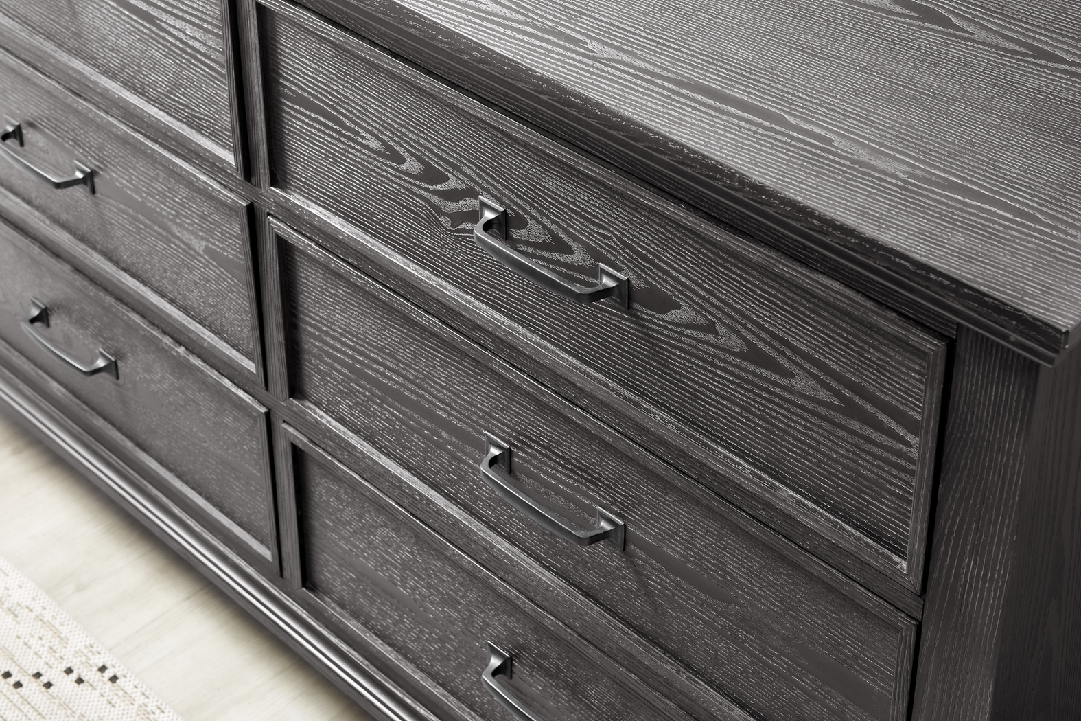 Ridgefield Ebony 5 Pc King Panel Bedroom - Thumbnail - Image 8