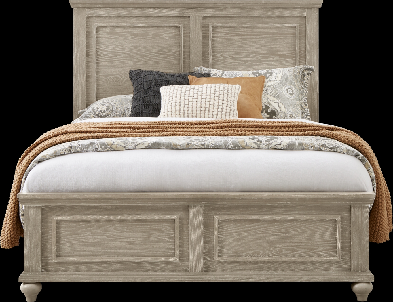 Ridgefield Natural 7 Pc Queen Panel Bedroom - Thumbnail - Image 2