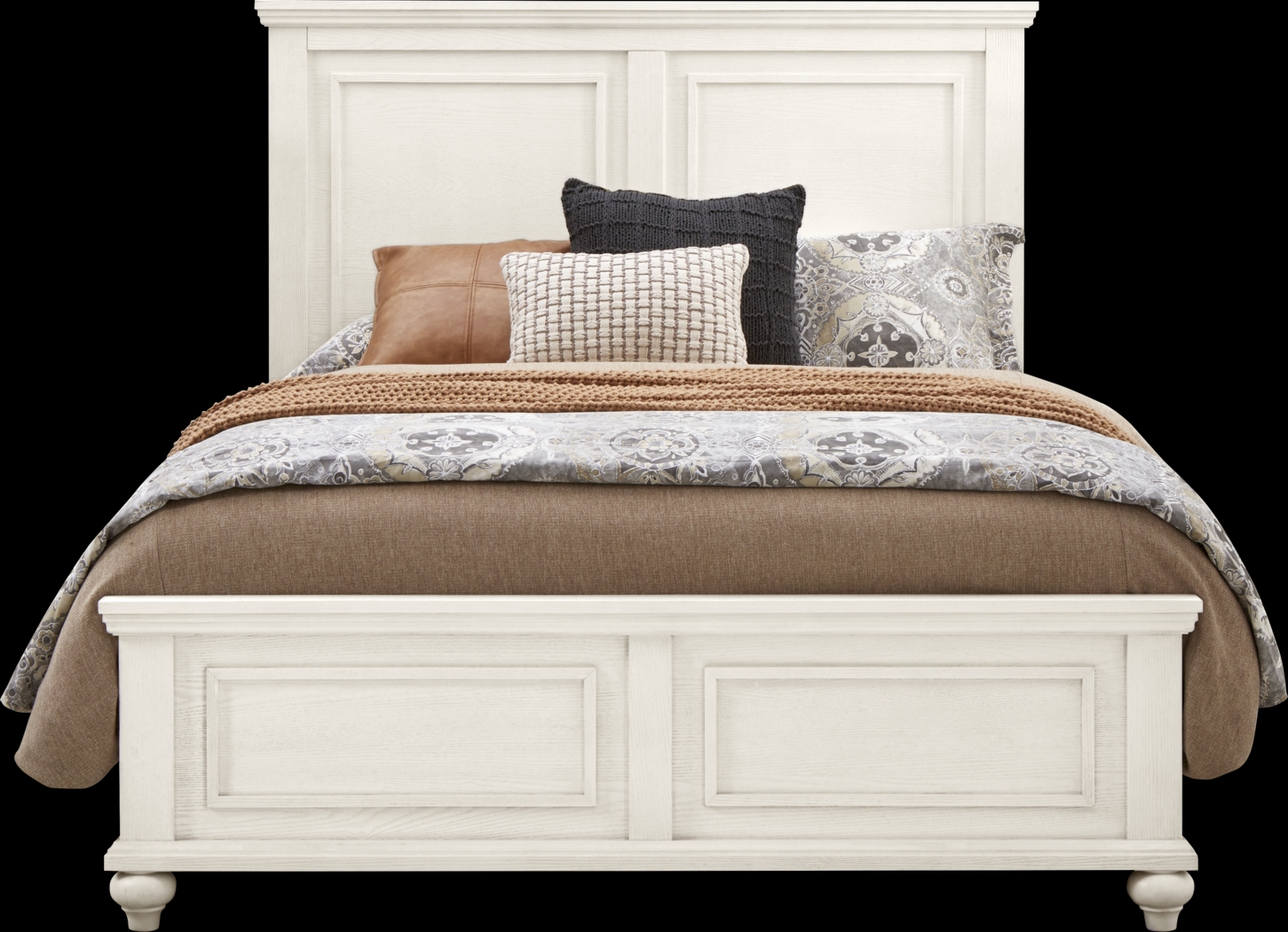 Ridgefield White 7 Pc King Panel Bedroom - Thumbnail - Image 2