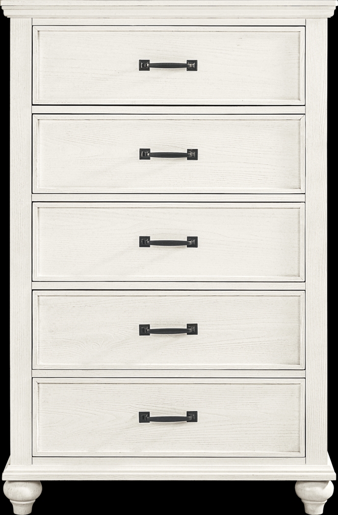 Ridgefield White 5 Pc Queen Panel Bedroom - Thumbnail - Image 5