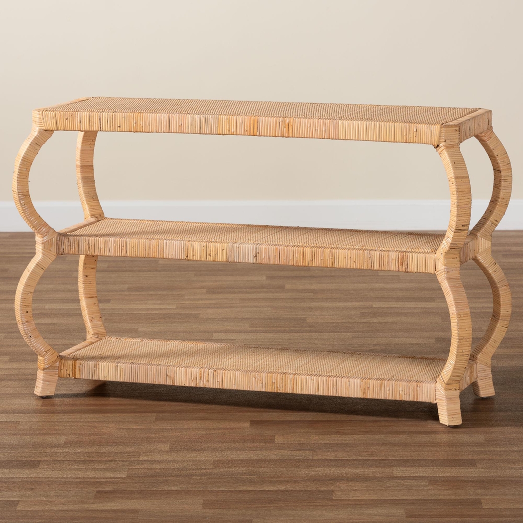 Ridgefly Light Brown Console Table - Thumbnail - Image 3