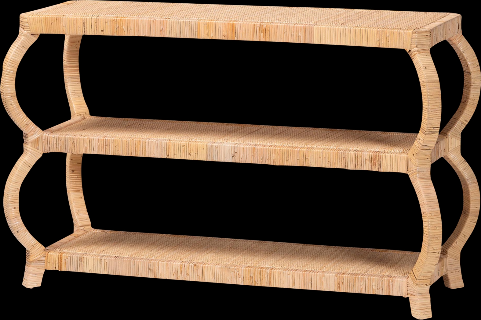 Ridgefly Light Brown Console Table - Thumbnail - Image 1