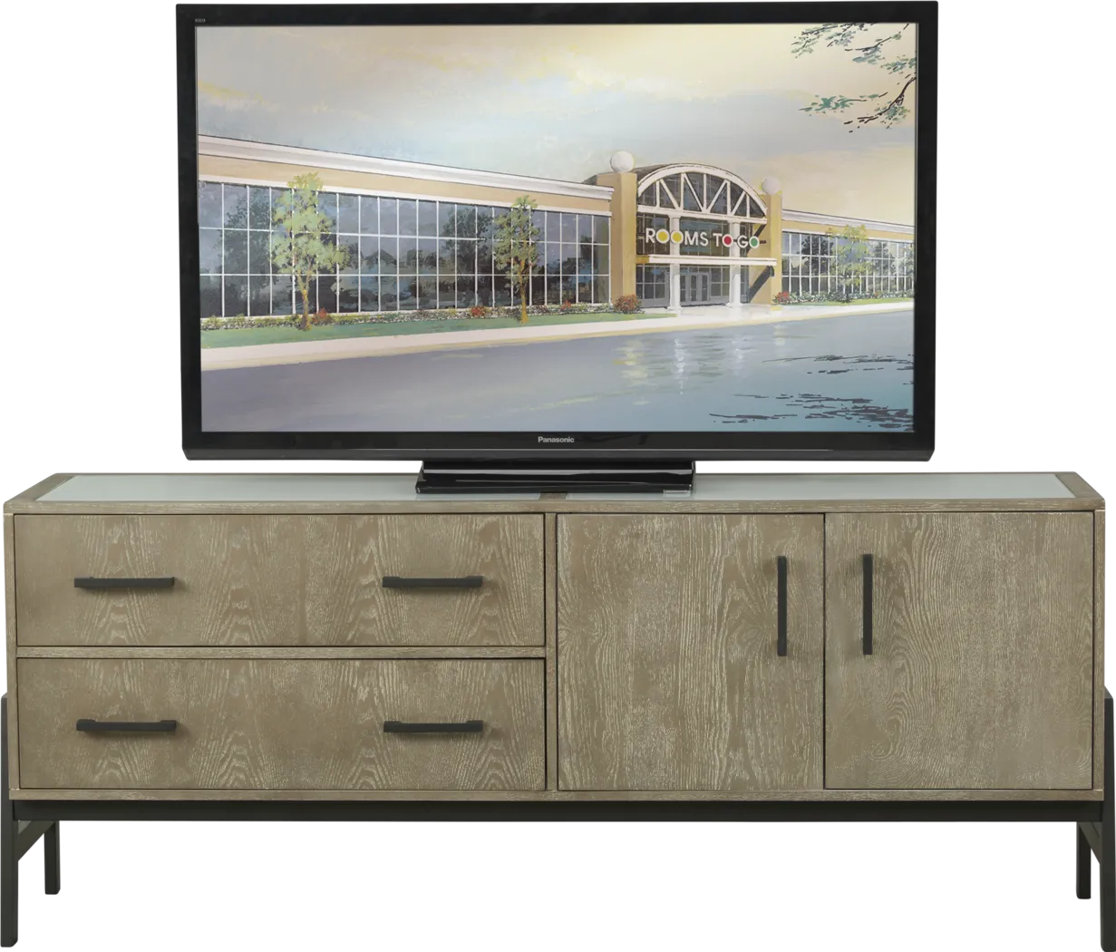 Ridgeline Trail Gray 67 in. Console - Thumbnail - Image 1