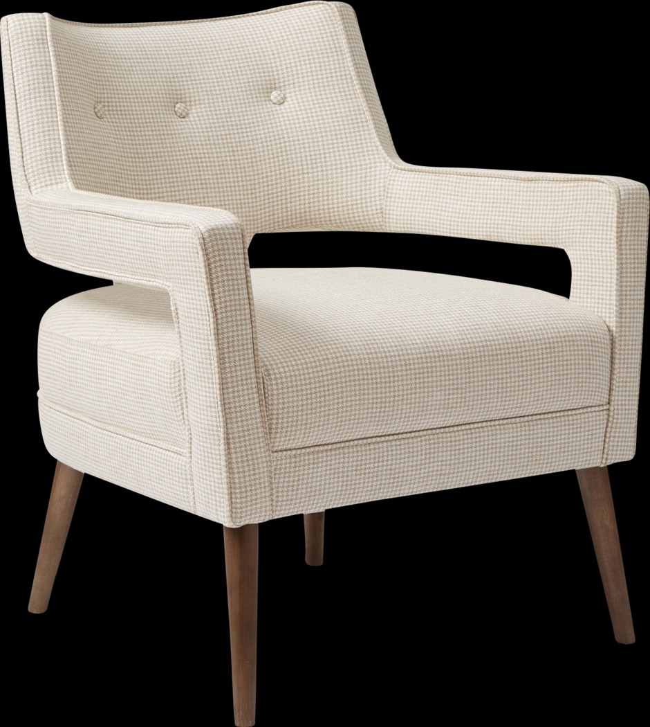 Ridgemar Cream Accent Chair - Thumbnail - Image 1