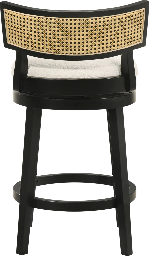 Ridgemark Black Swivel Counter Height Stool - Thumbnail - Image 3