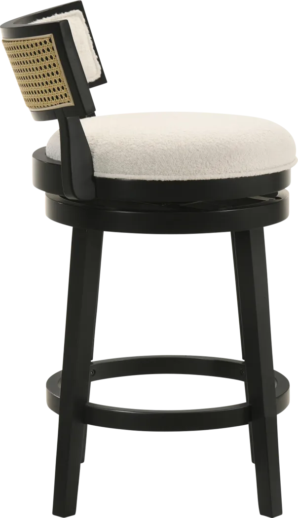 Ridgemark Black Swivel Counter Height Stool - Thumbnail - Image 4
