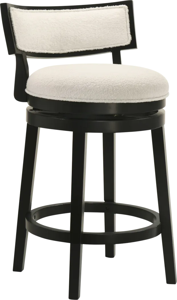Ridgemark Black Swivel Counter Height Stool - Thumbnail - Image 1