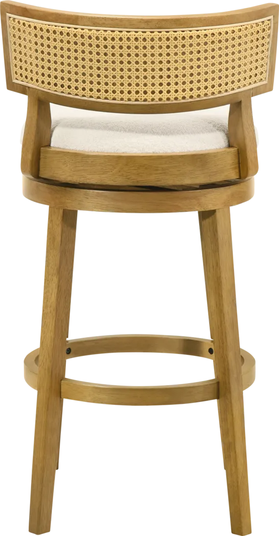 Ridgemark Natural Swivel Barstool - Thumbnail - Image 4