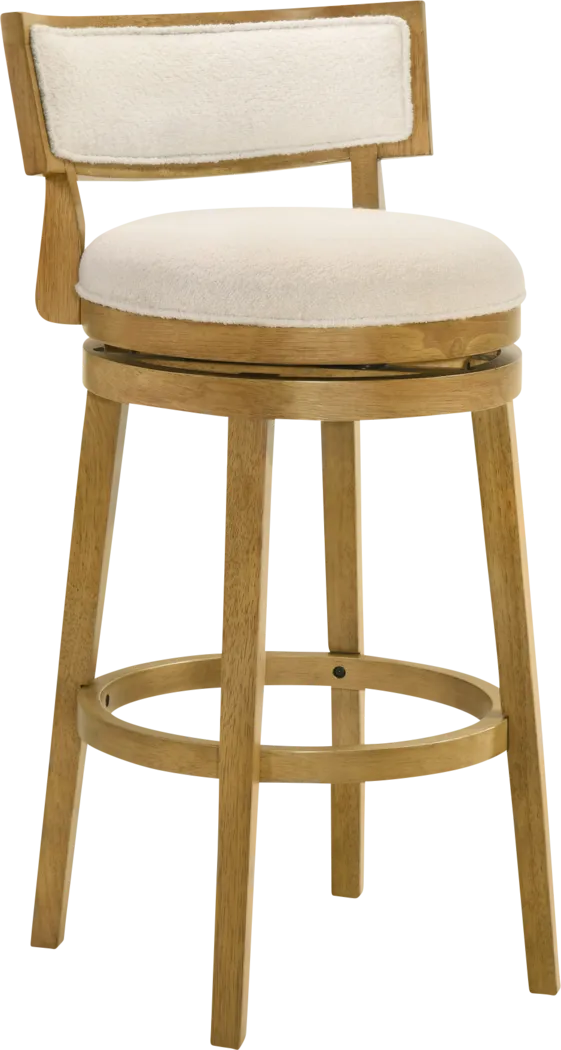 Ridgemark Natural Swivel Barstool - Thumbnail - Image 1