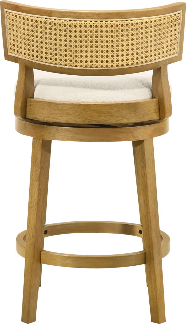Ridgemark Natural Swivel Counter Height Stool - Thumbnail - Image 9