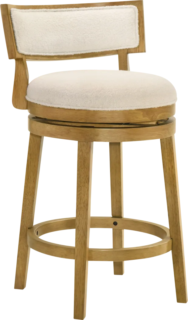 Ridgemark Natural Swivel Counter Height Stool - Thumbnail - Image 1