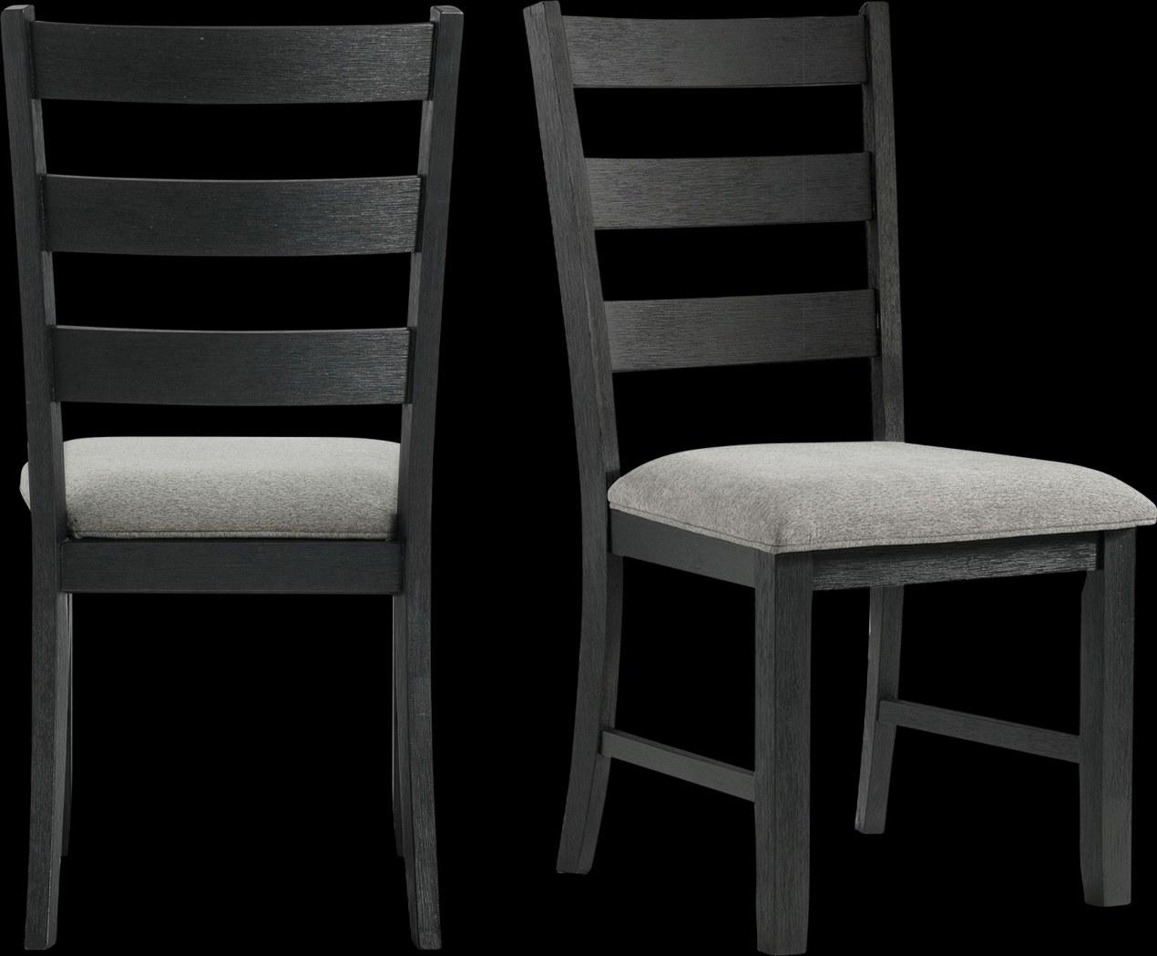 Ridgesco Black Side Chair, Set of 2 - Thumbnail - Image 1