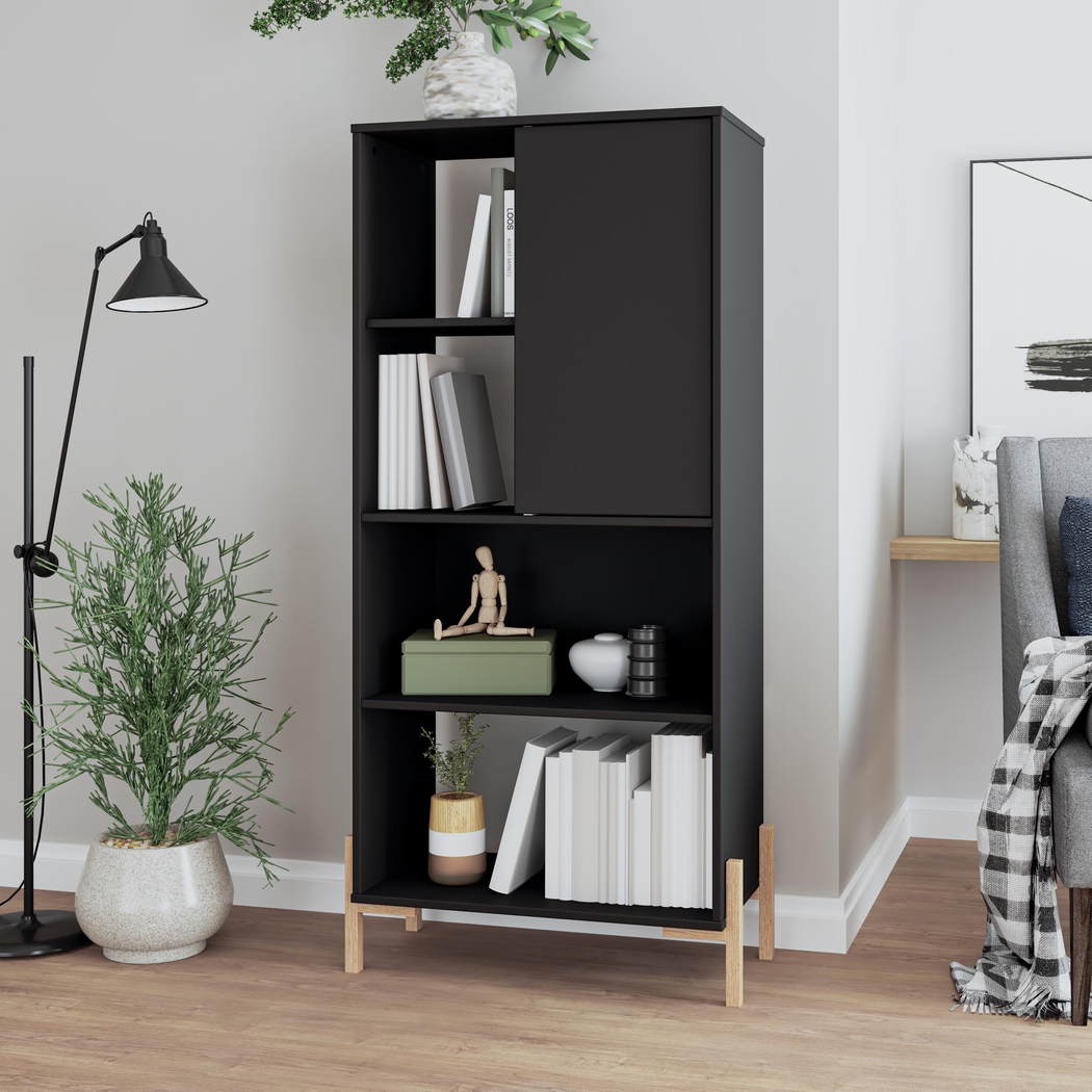 Ridgesmill Black Bookcase - Thumbnail - Image 2