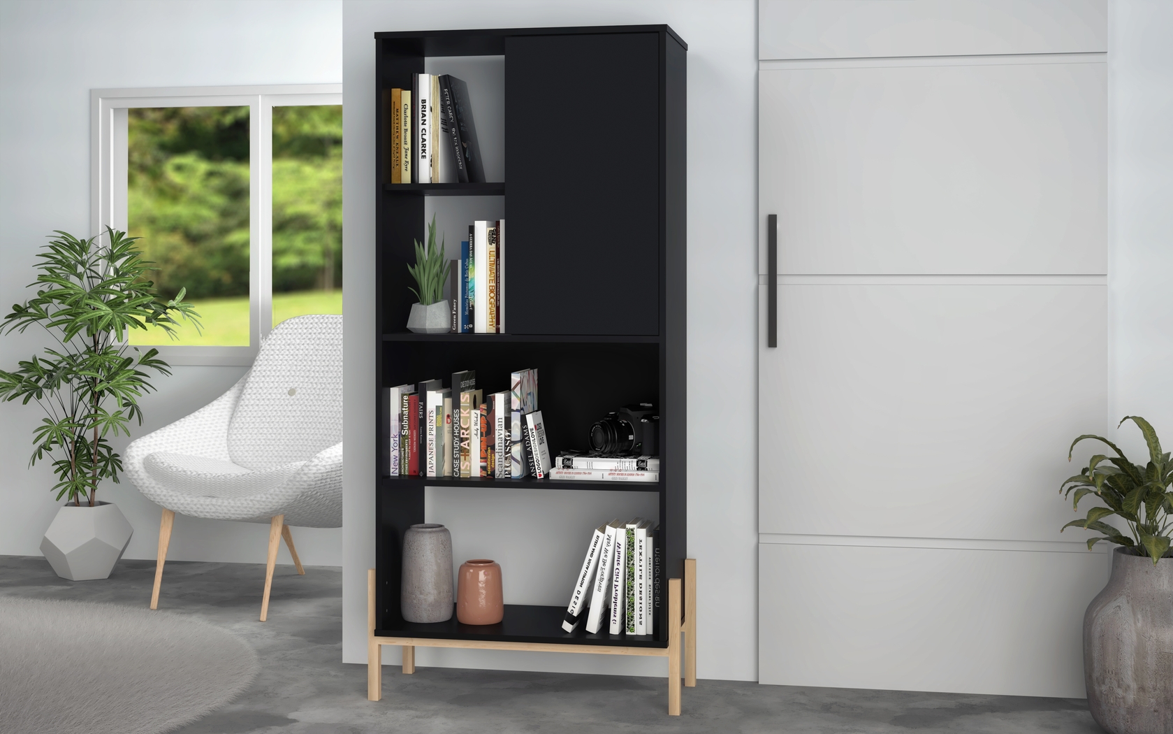 Ridgesmill Black Bookcase - Thumbnail - Image 8