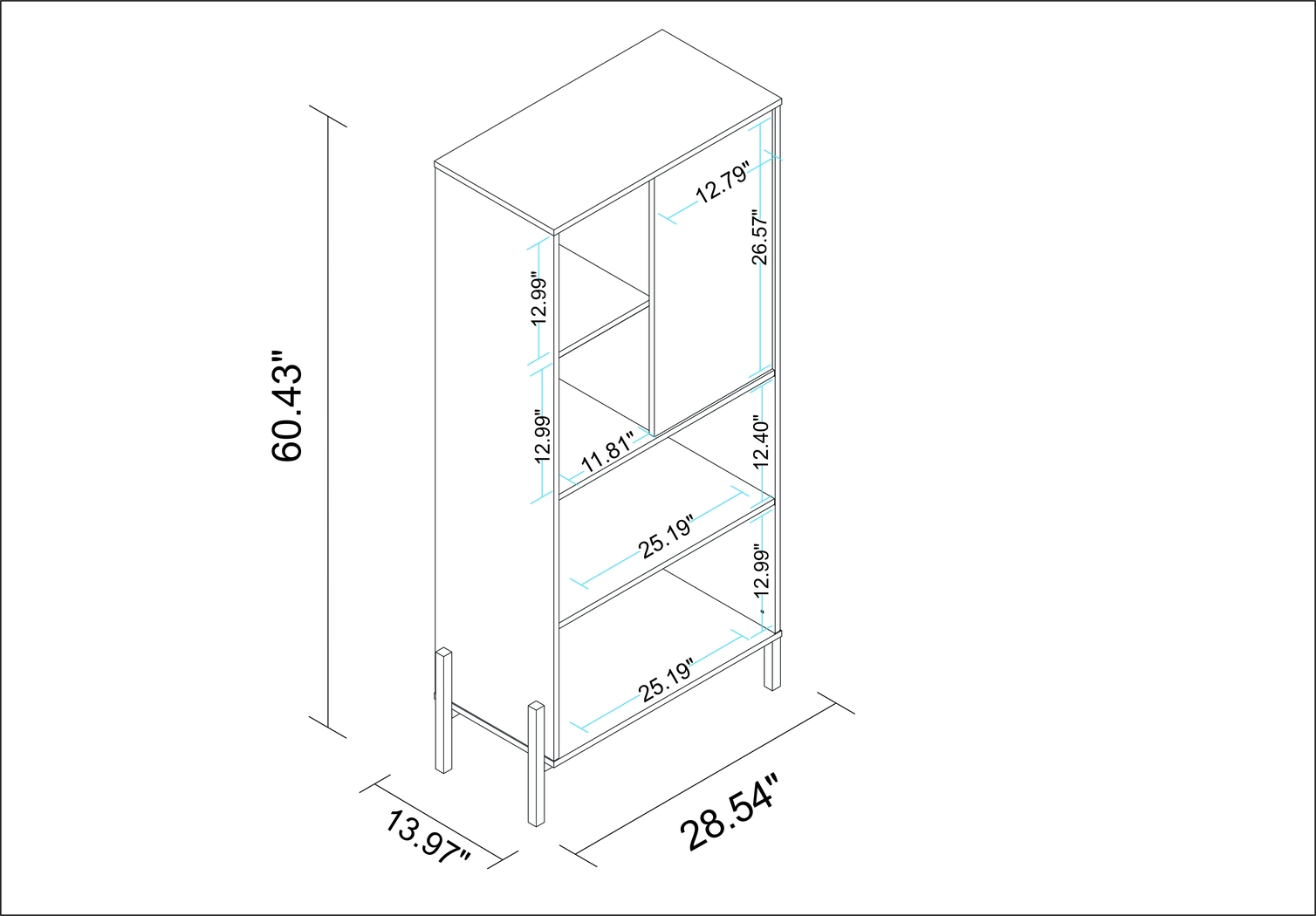 Ridgesmill Black Bookcase - Thumbnail - Image 9