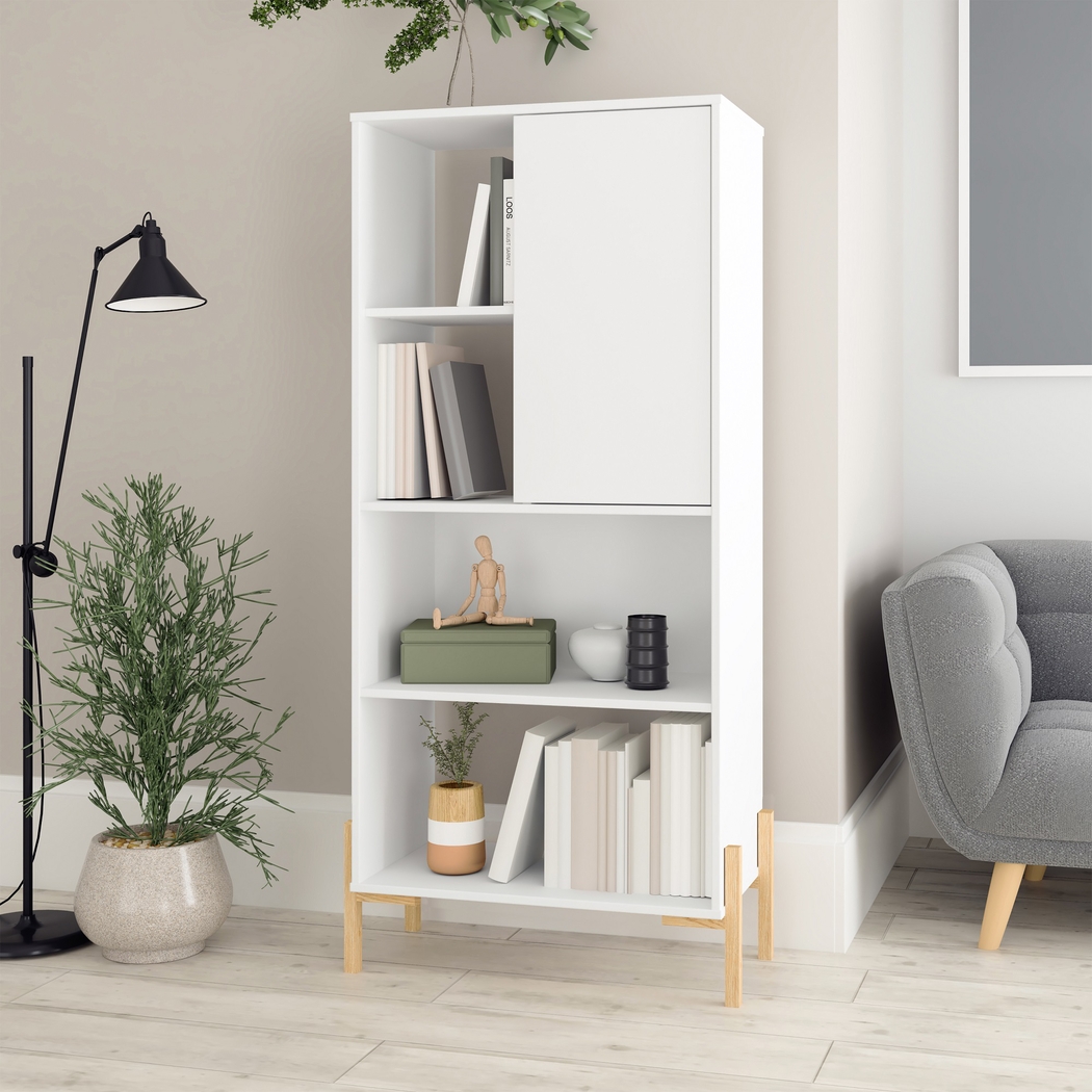 Ridgesmill White Bookcase - Thumbnail - Image 2