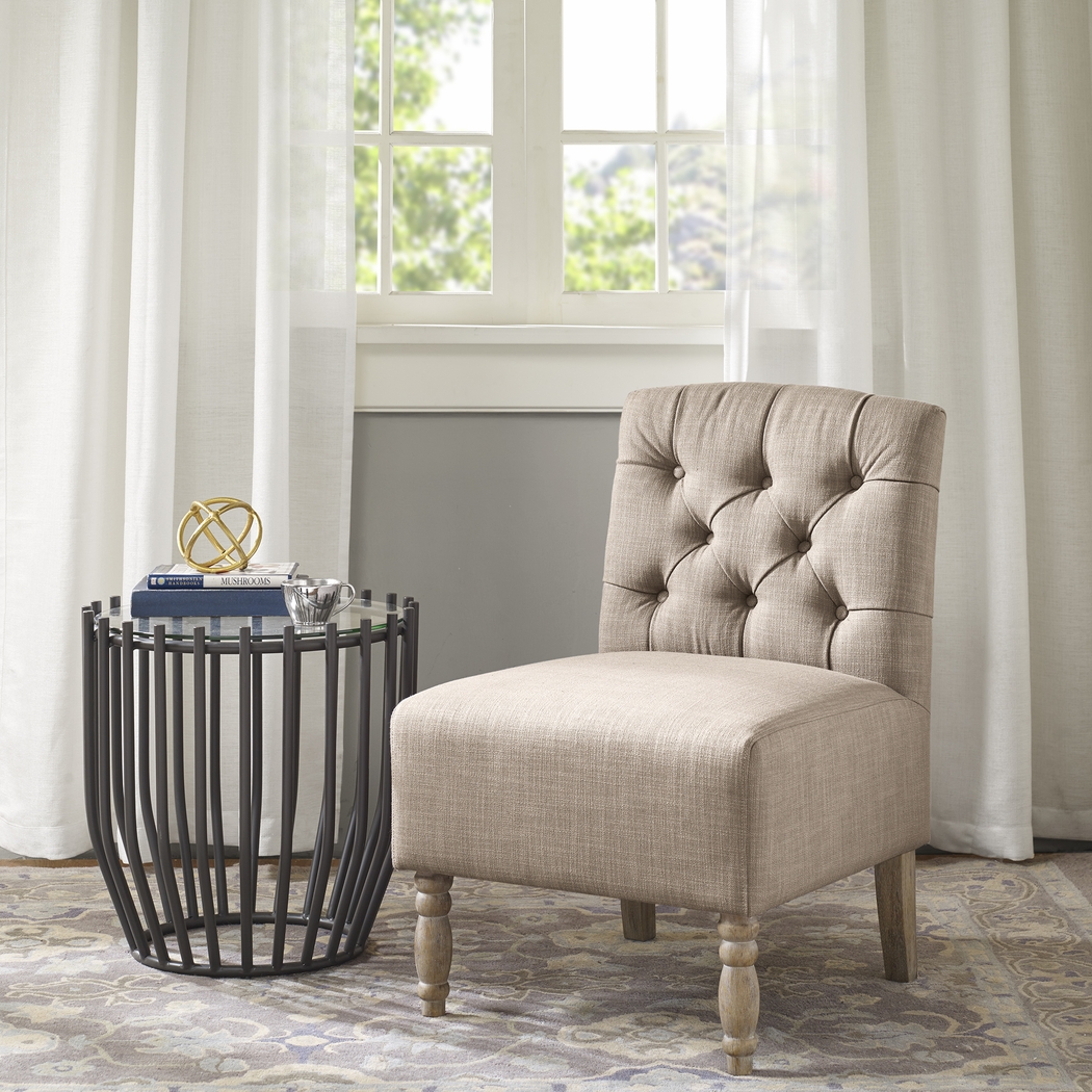 Ridgevan Beige Accent Chair - Thumbnail - Image 5