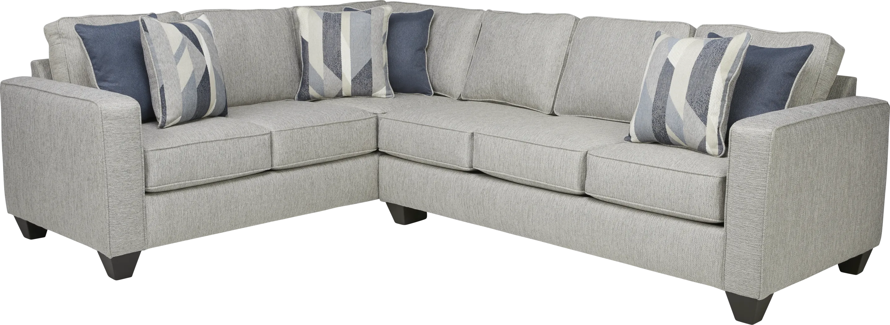 Ridgewater Light Gray 2 Pc Sectional - Thumbnail - Image 1