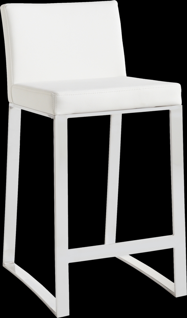 Ridgeway White Counter Height Stool - Thumbnail - Image 1