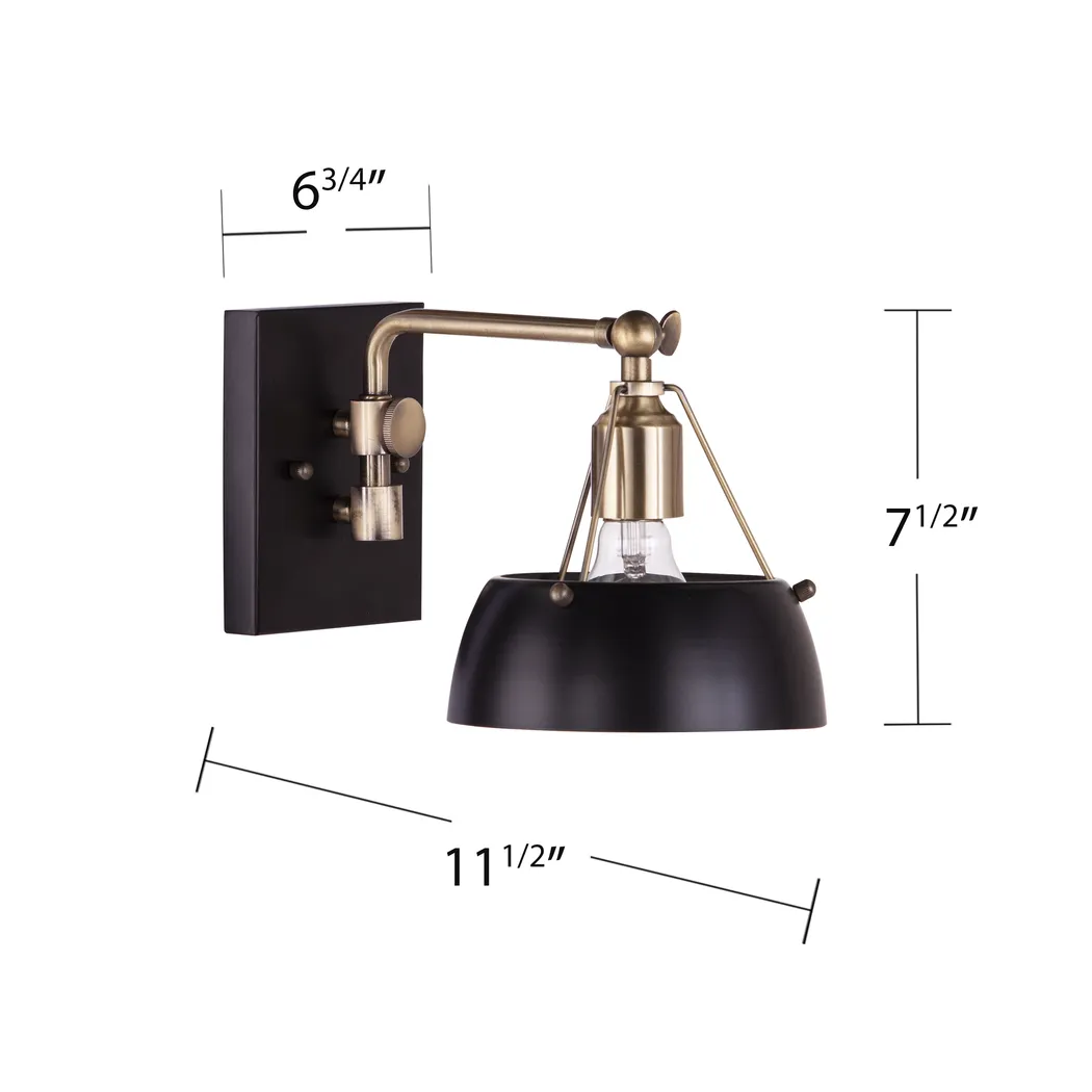 Ridgewyck Black Wall Sconce - Thumbnail - Image 7