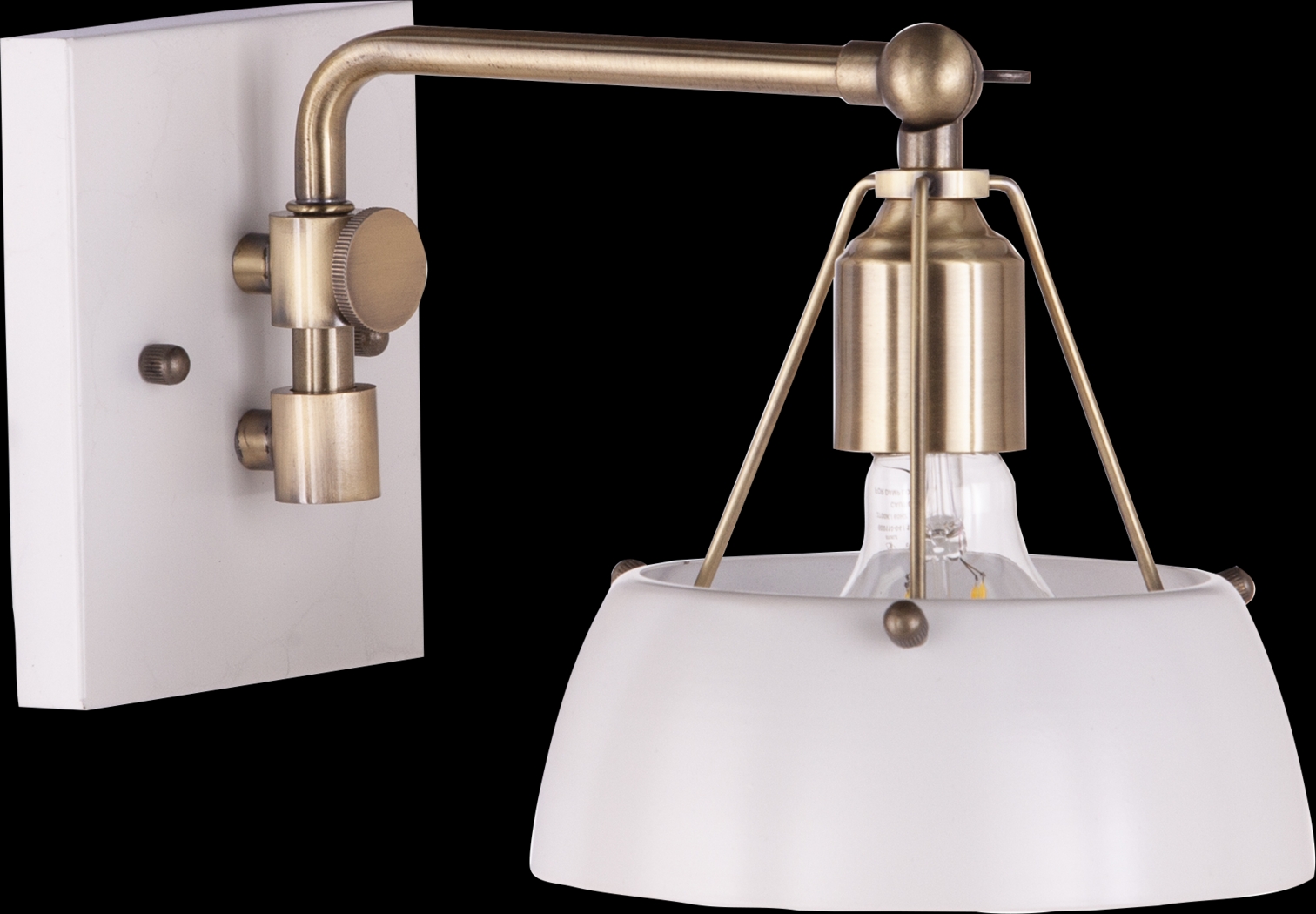 Ridgewyck White Wall Sconce - Thumbnail - Image 1