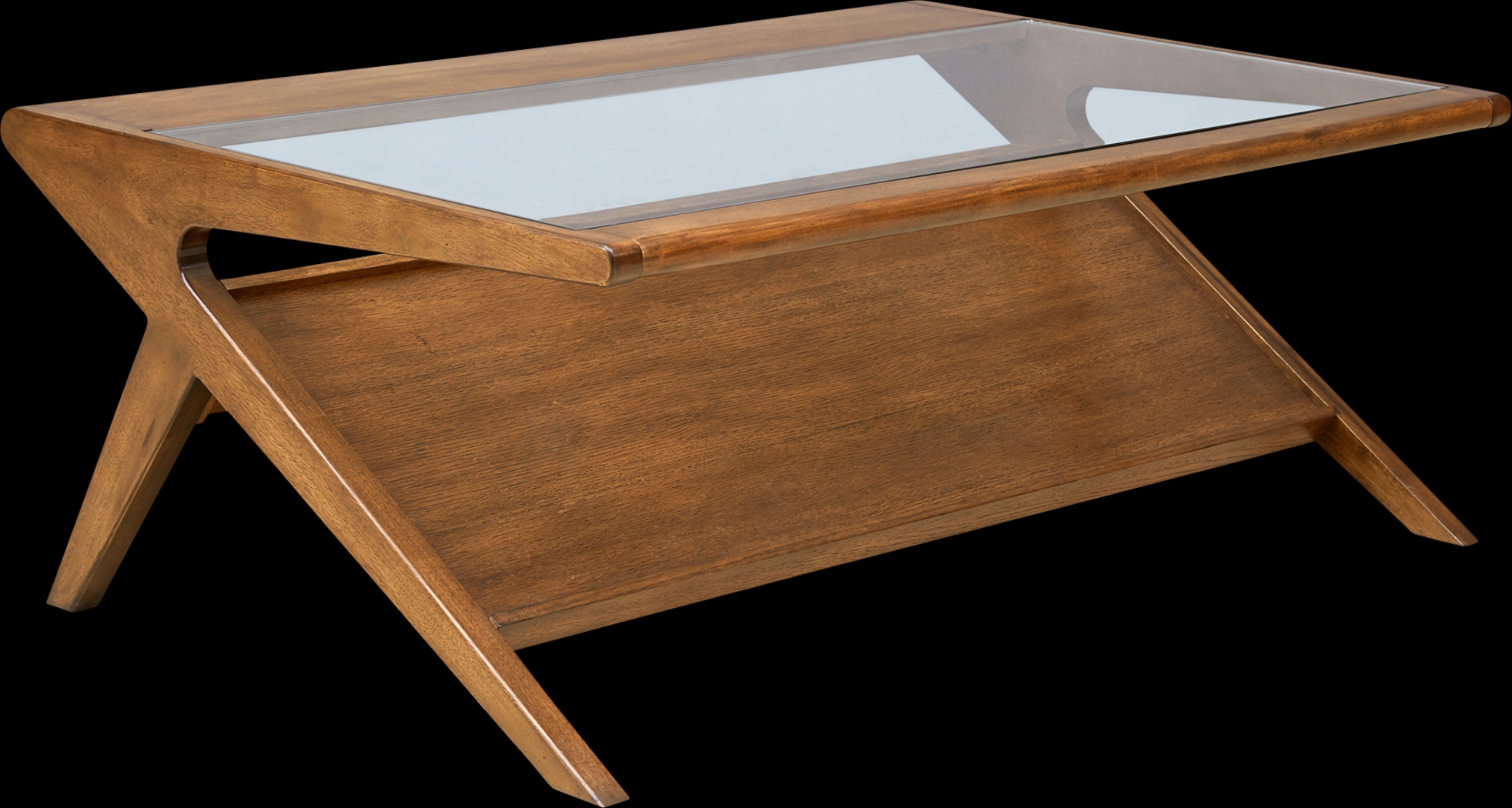 Ridien Pecan Cocktail Table - Thumbnail - Image 1