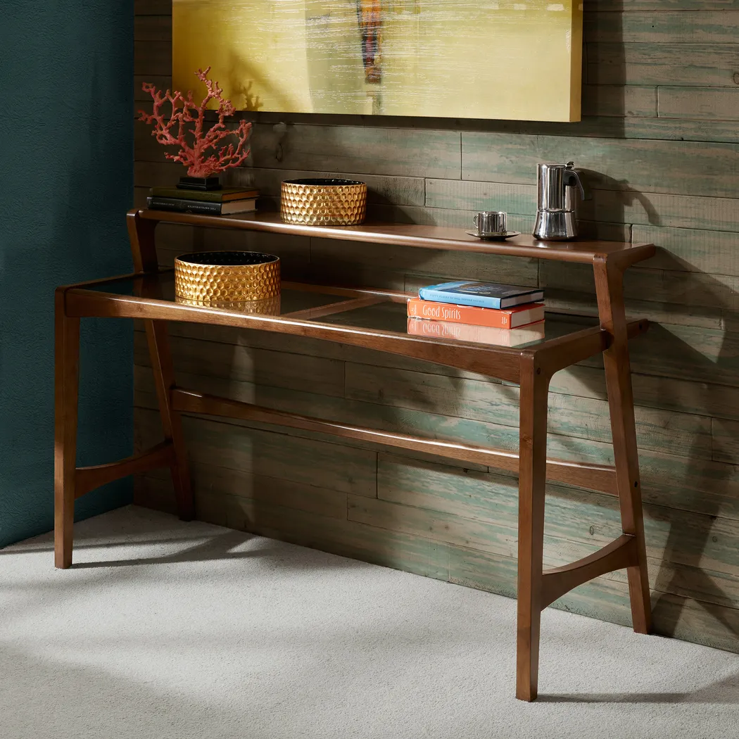 Ridien Pecan Console Table - Thumbnail - Image 4