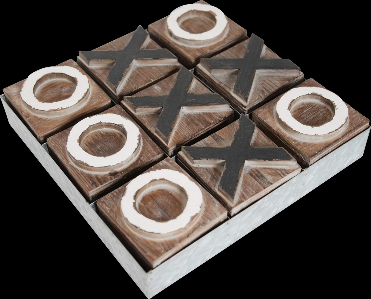Ridingate Brown Tic Tac Toe Game Set - Thumbnail - Image 1