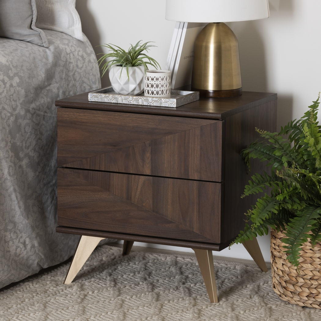 Riedesel Brown Nightstand - Thumbnail - Image 2