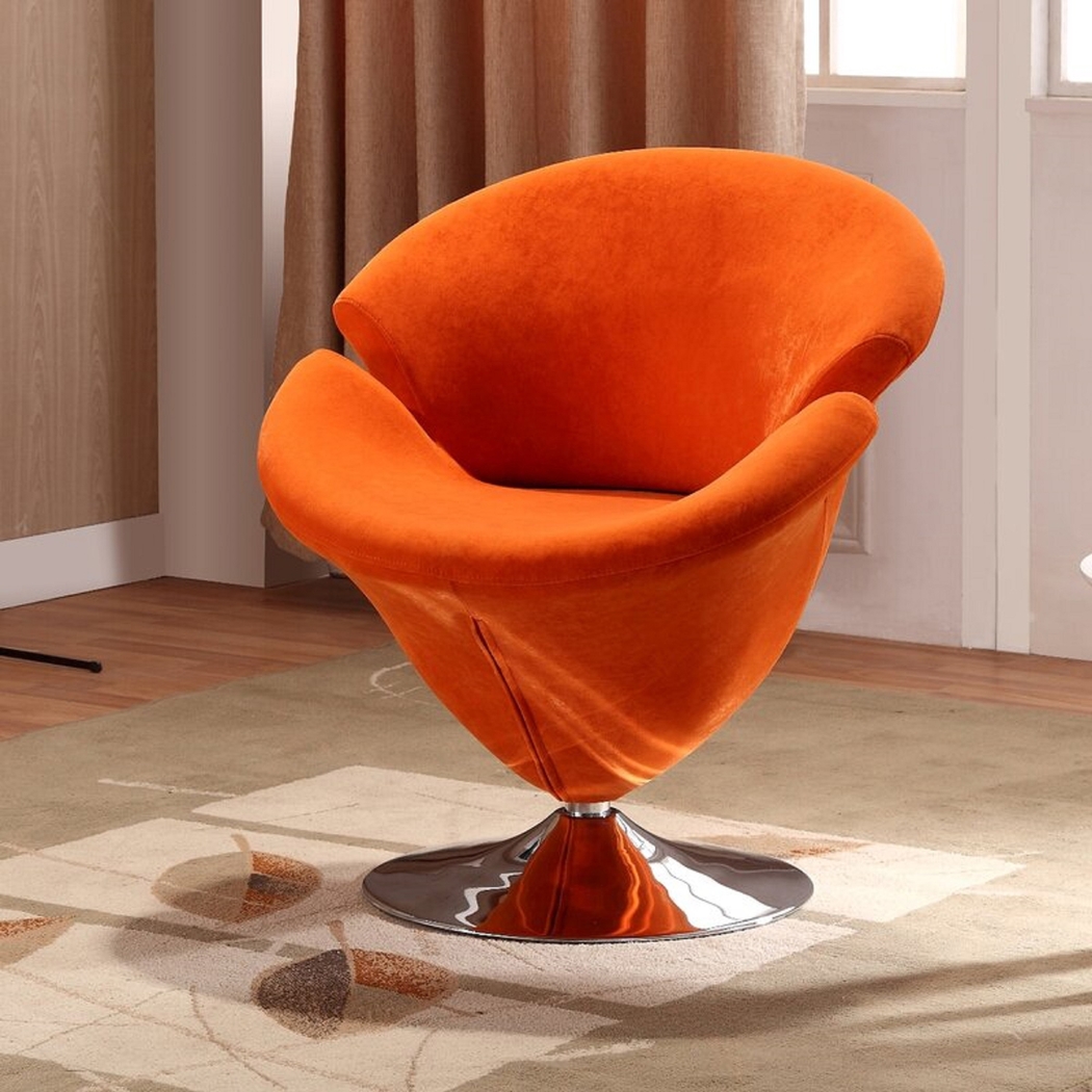 Rienders Orange Accent Chair - Thumbnail - Image 2