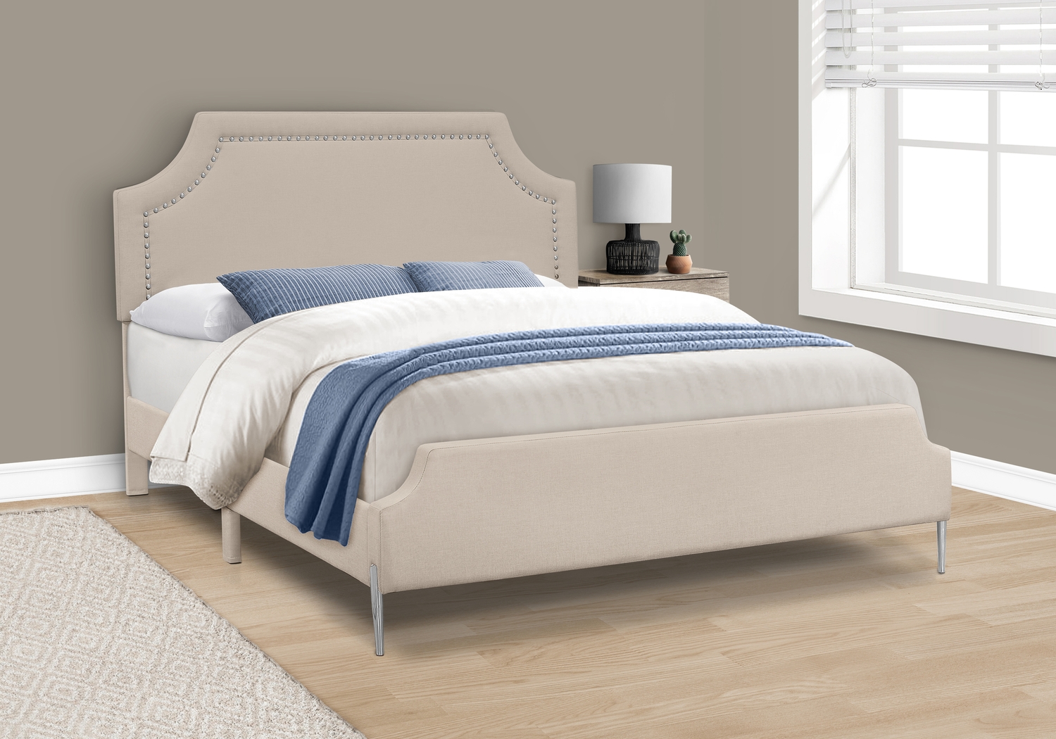Rierdon Beige Queen Bed - Thumbnail - Image 2