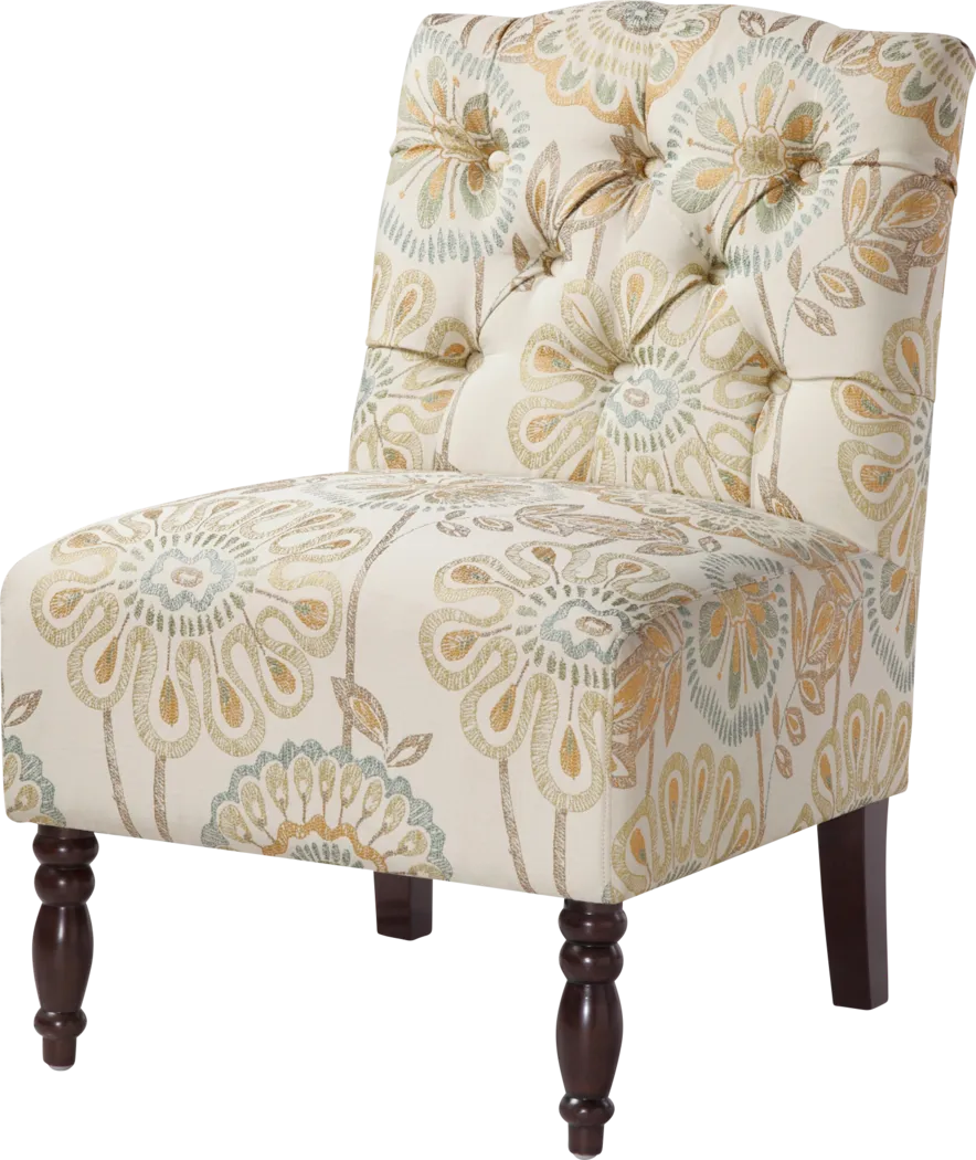Rietta Cream Accent Chair - Thumbnail - Image 1