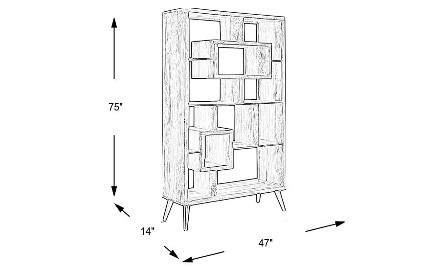 Dimension Image. Please refer to the Dimension Tab on this page for dimension details.