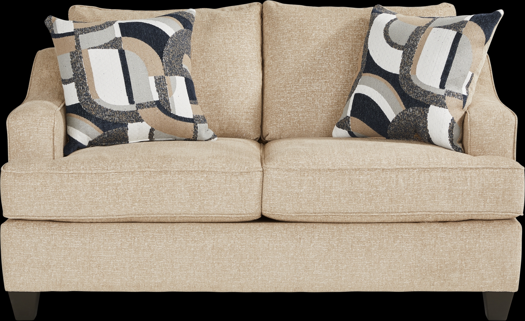 Riley Beige 7 Pc Living Room with Sleeper Sofa - Thumbnail - Image 8