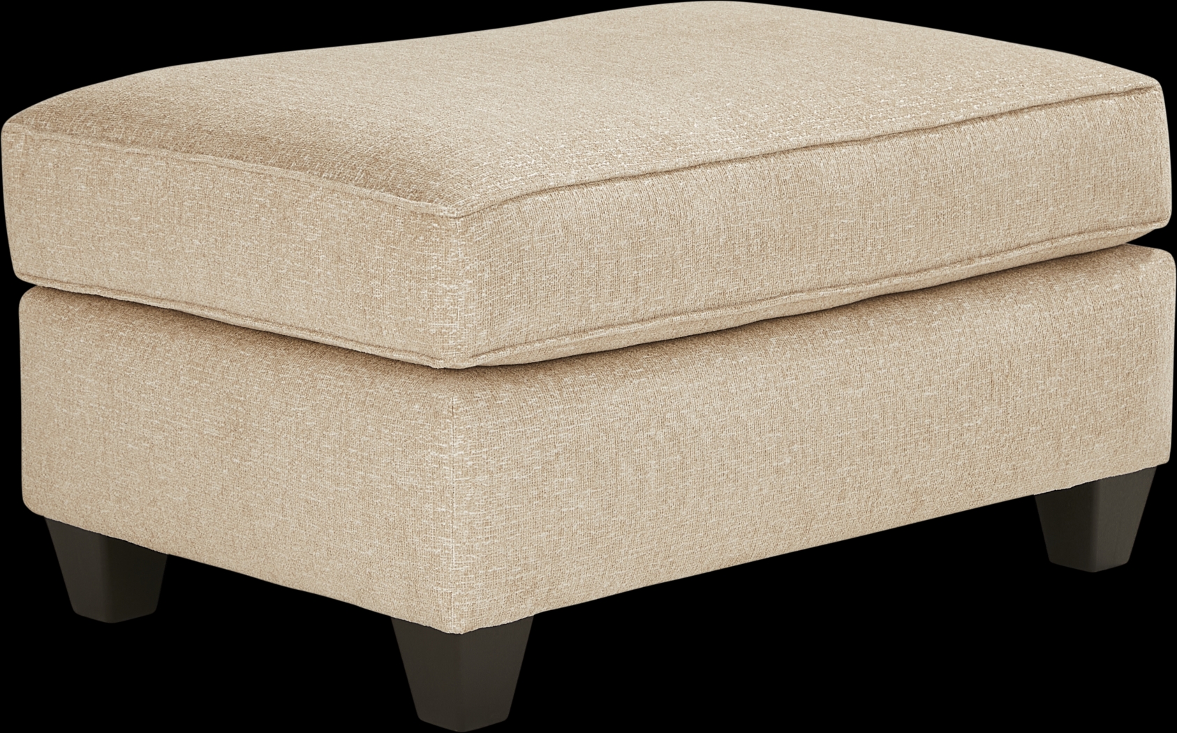 Riley Beige Ottoman - Thumbnail - Image 2