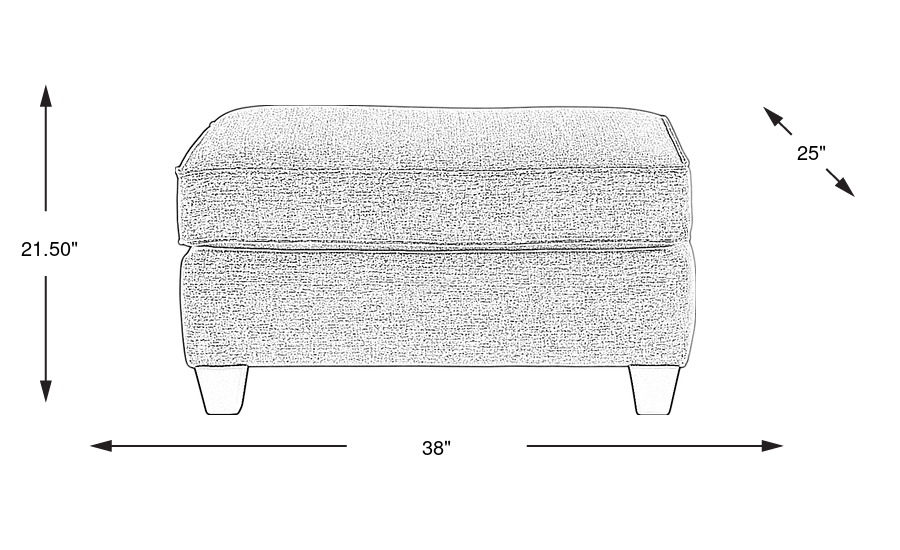 Dimension Image. Please refer to the Dimension Tab on this page for dimension details.