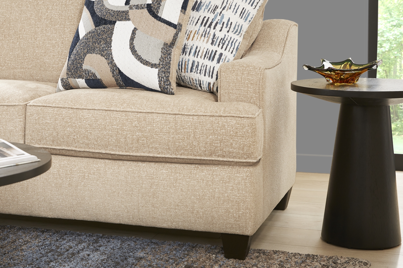 Riley Beige Sleeper Sofa - Thumbnail - Image 3